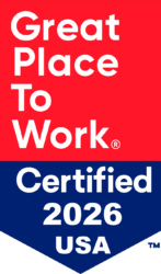 Great Place to Work Certified badge awarded to Dominion Diagnostics.